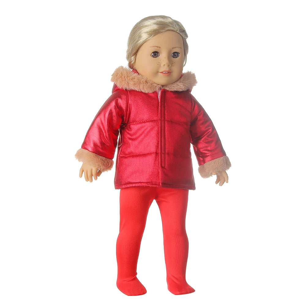 Acessórios fofos para bonecas, 18 polegadas, boneca americana, cobertura para orelhas, desenho amarelo, rosto sorridente, roupas de inverno para boneca recém-nascida de 43 cm