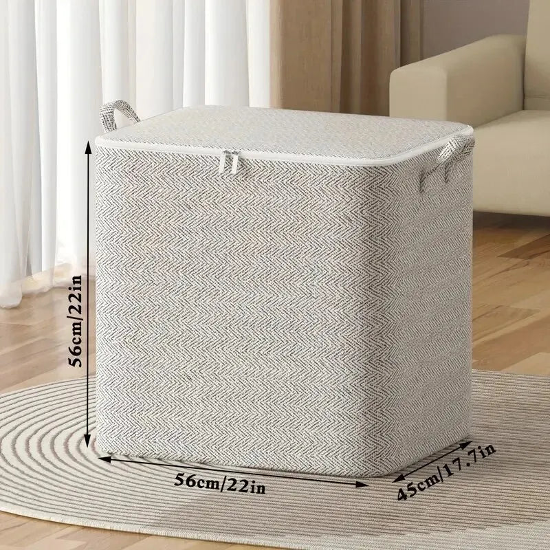 Caixa de armazenamento de grande capacidade para uso doméstico, organizador de guarda-roupas