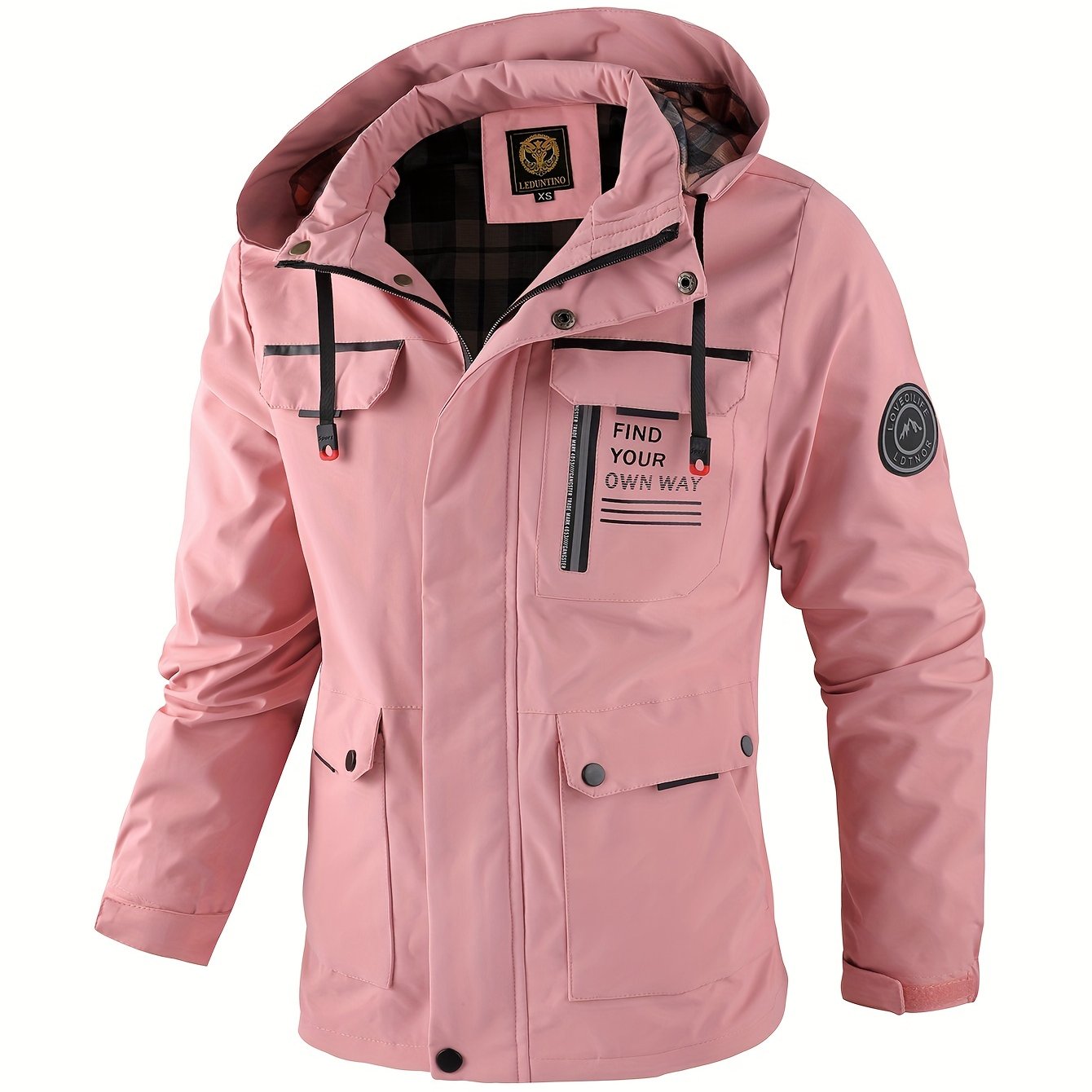 Casaco corta-vento casual masculino