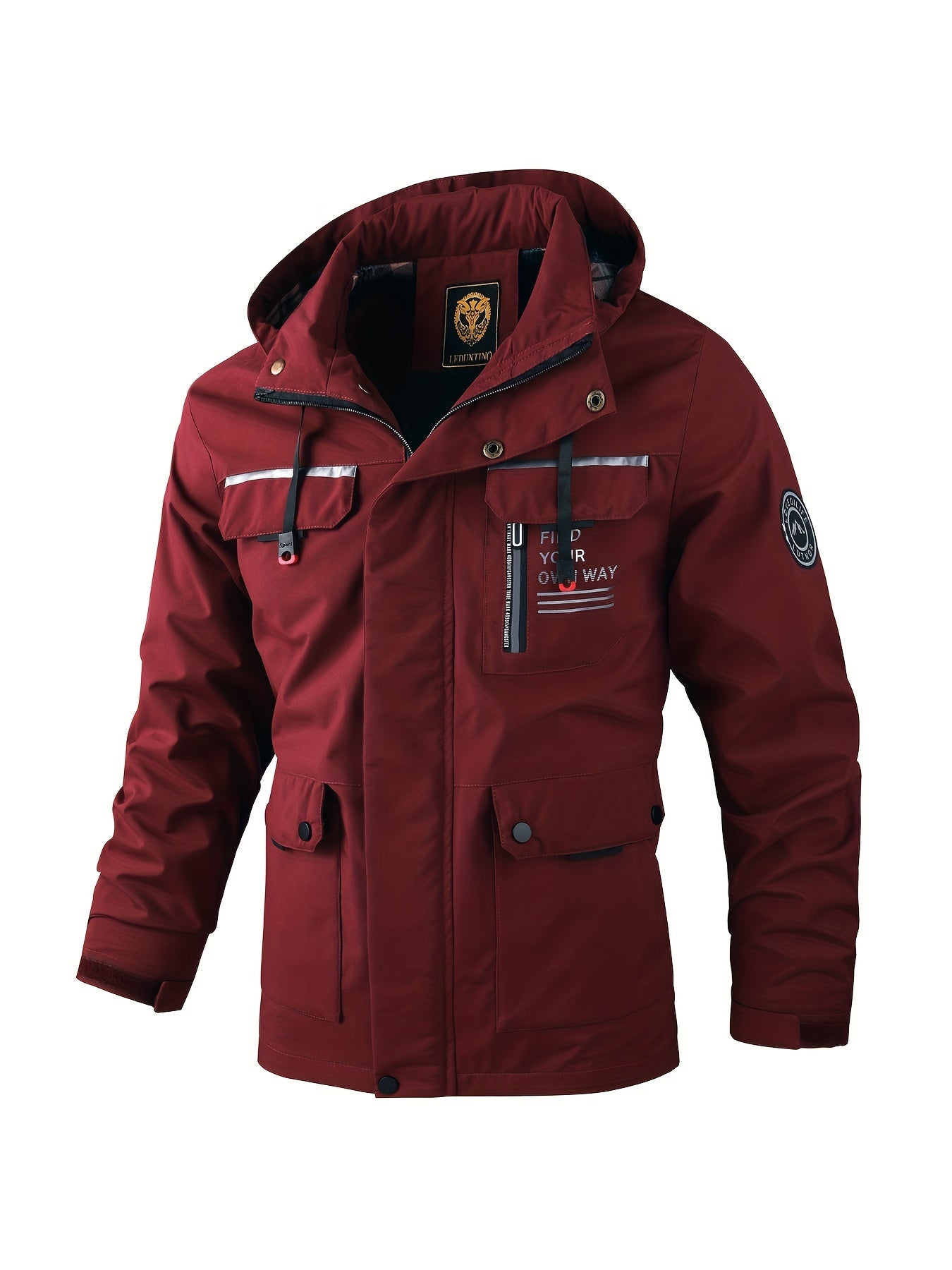 Casaco corta-vento casual masculino