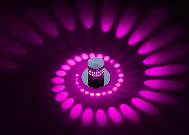 Luminária de Parede para Corredor com LED que Muda de Cor