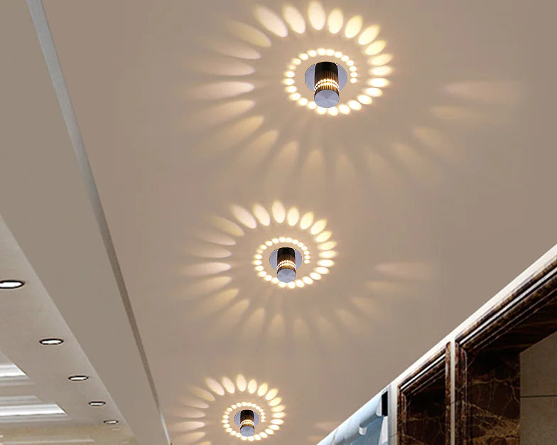 Luminária de Parede para Corredor com LED que Muda de Cor