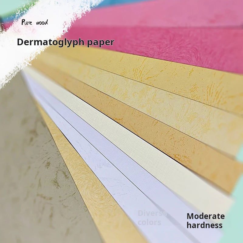 Papel de couro texturado colorido A4 230g,