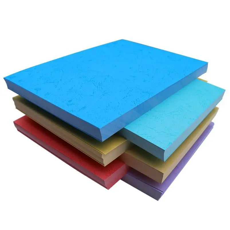 Papel de couro texturado colorido A4 230g,