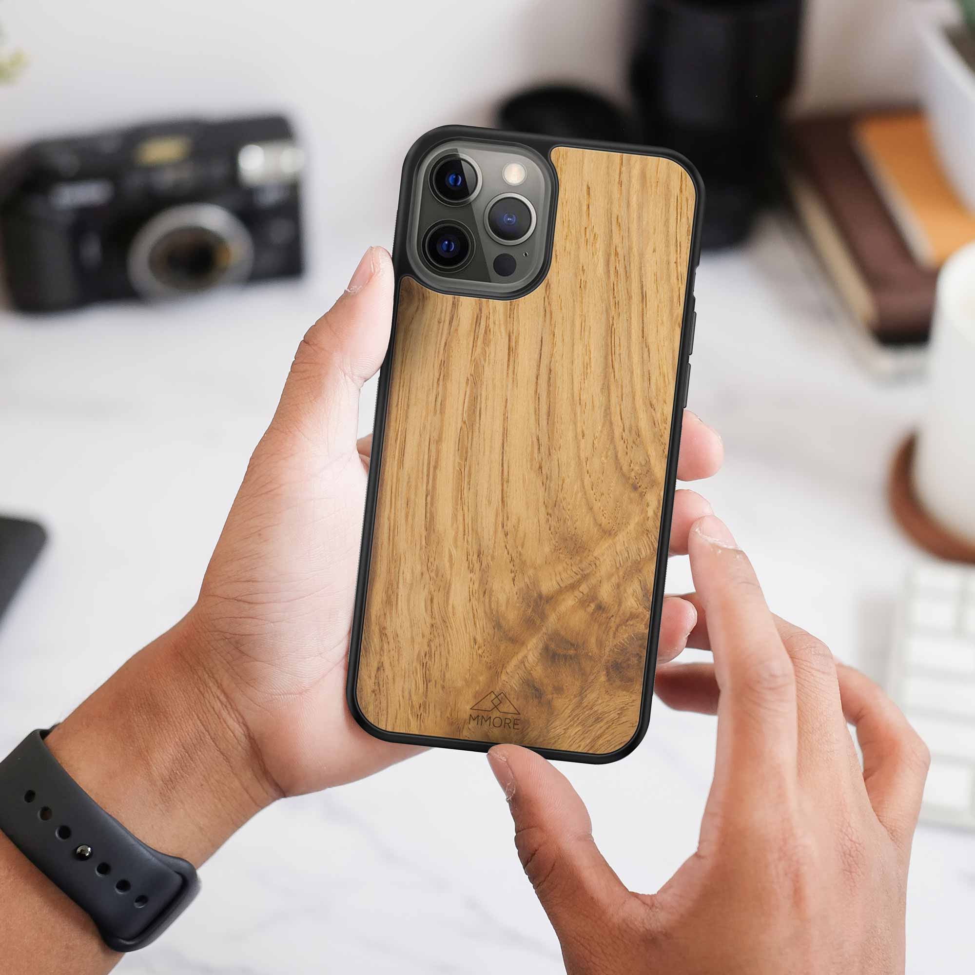 Capa de telemóvel em madeira de carvalho Oak Wood