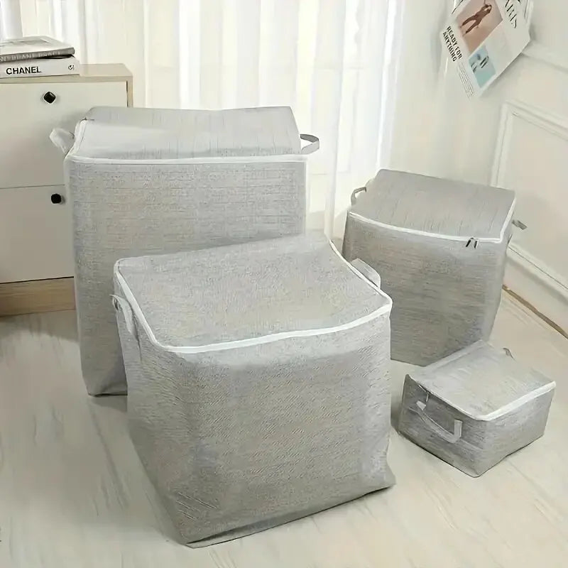 Caixa de armazenamento de grande capacidade para uso doméstico, organizador de guarda-roupas