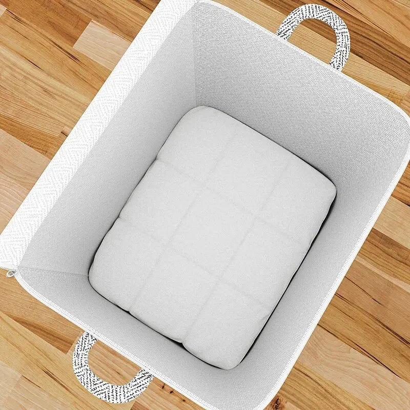 Caixa de armazenamento de grande capacidade para uso doméstico, organizador de guarda-roupas