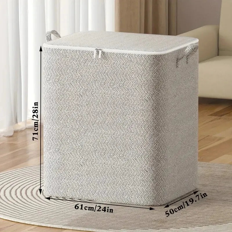 Caixa de armazenamento de grande capacidade para uso doméstico, organizador de guarda-roupas