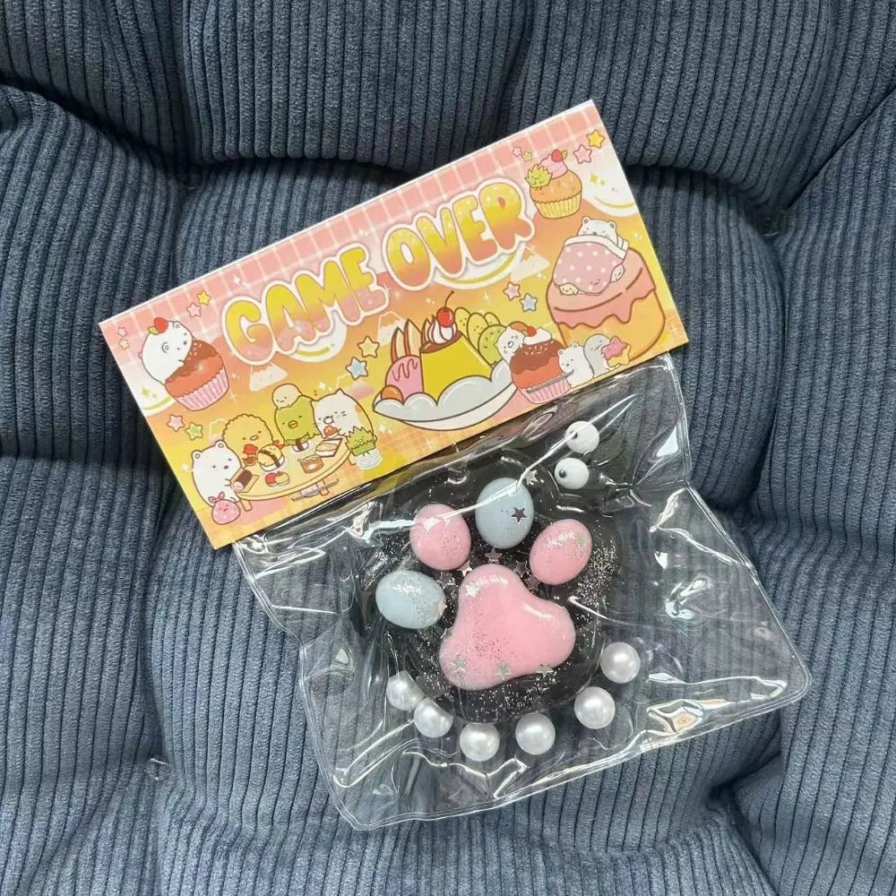 NOVO Brinquedo Fidget Anti-stress Mini Kawaii Pata de Gato TPR Pata de Gato Pequena Rosa Bonito Pé de Gato Brinquedo de Descompressão Brinquedo de Apertar
