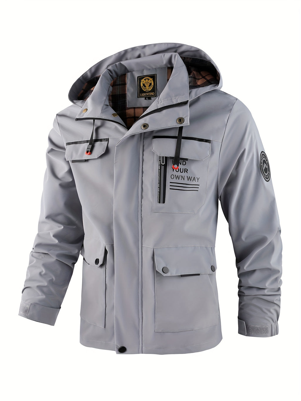 Casaco corta-vento casual masculino