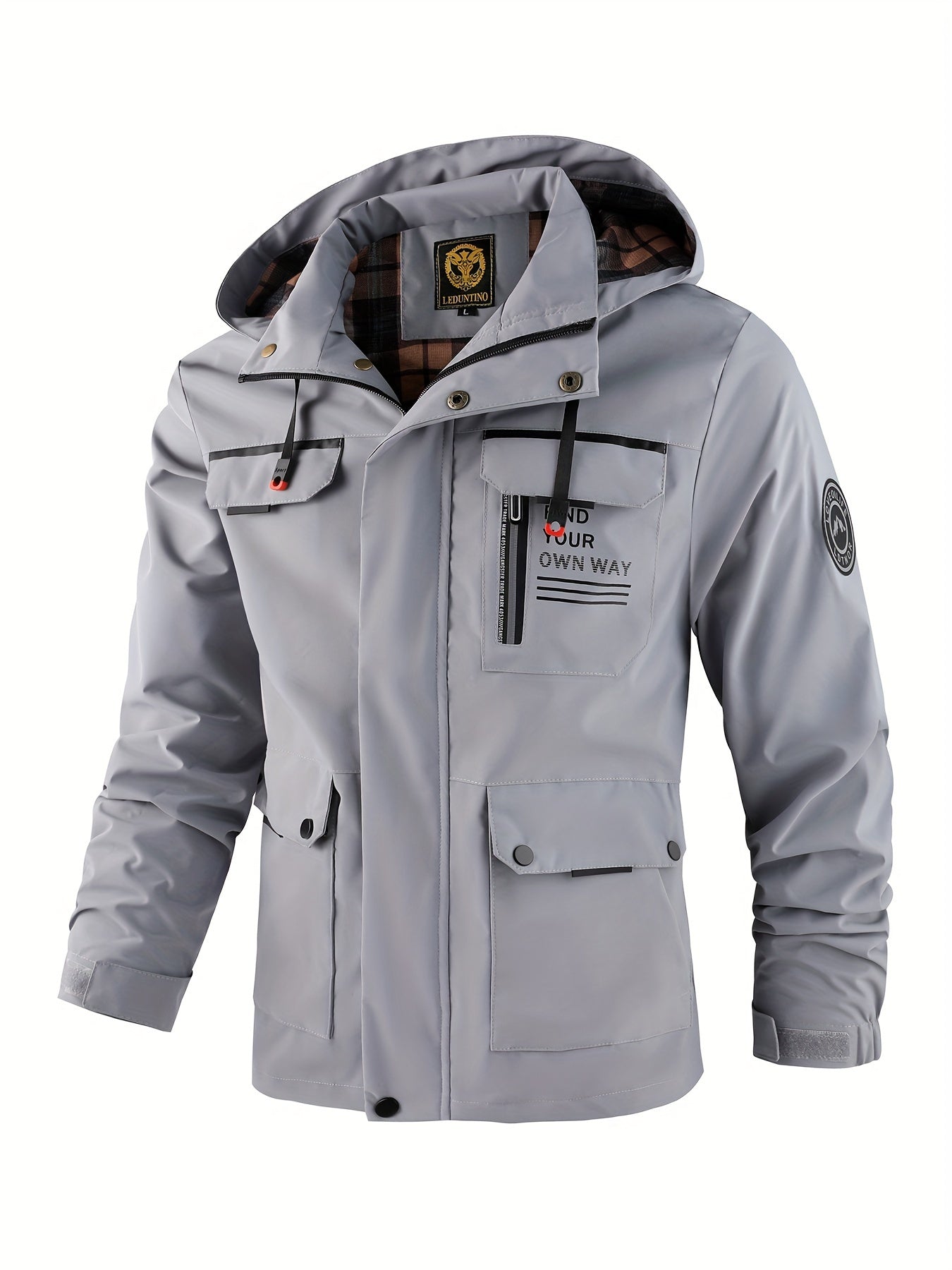 Casaco corta-vento casual masculino