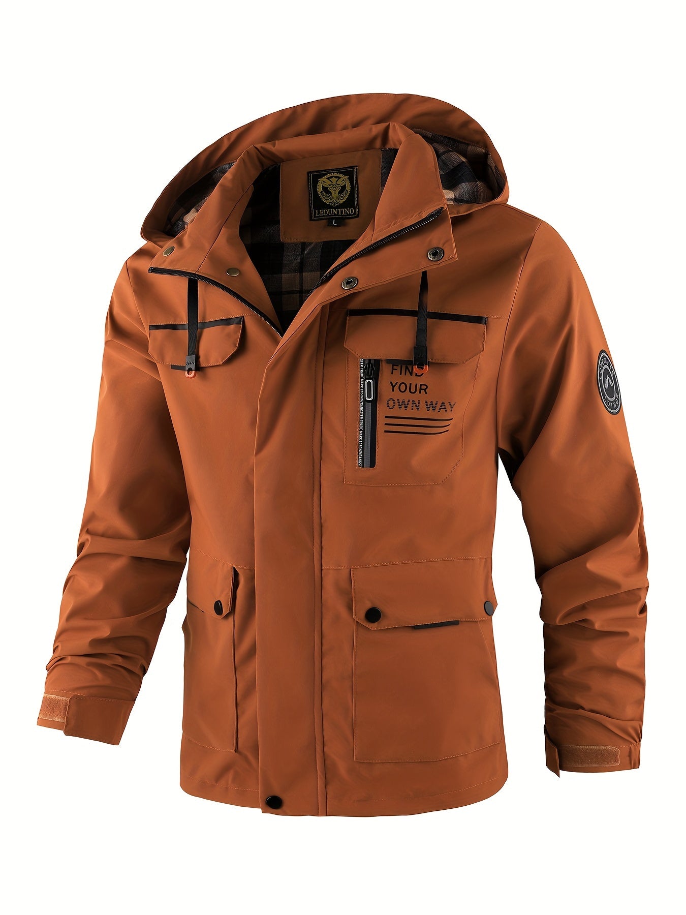 Casaco corta-vento casual masculino