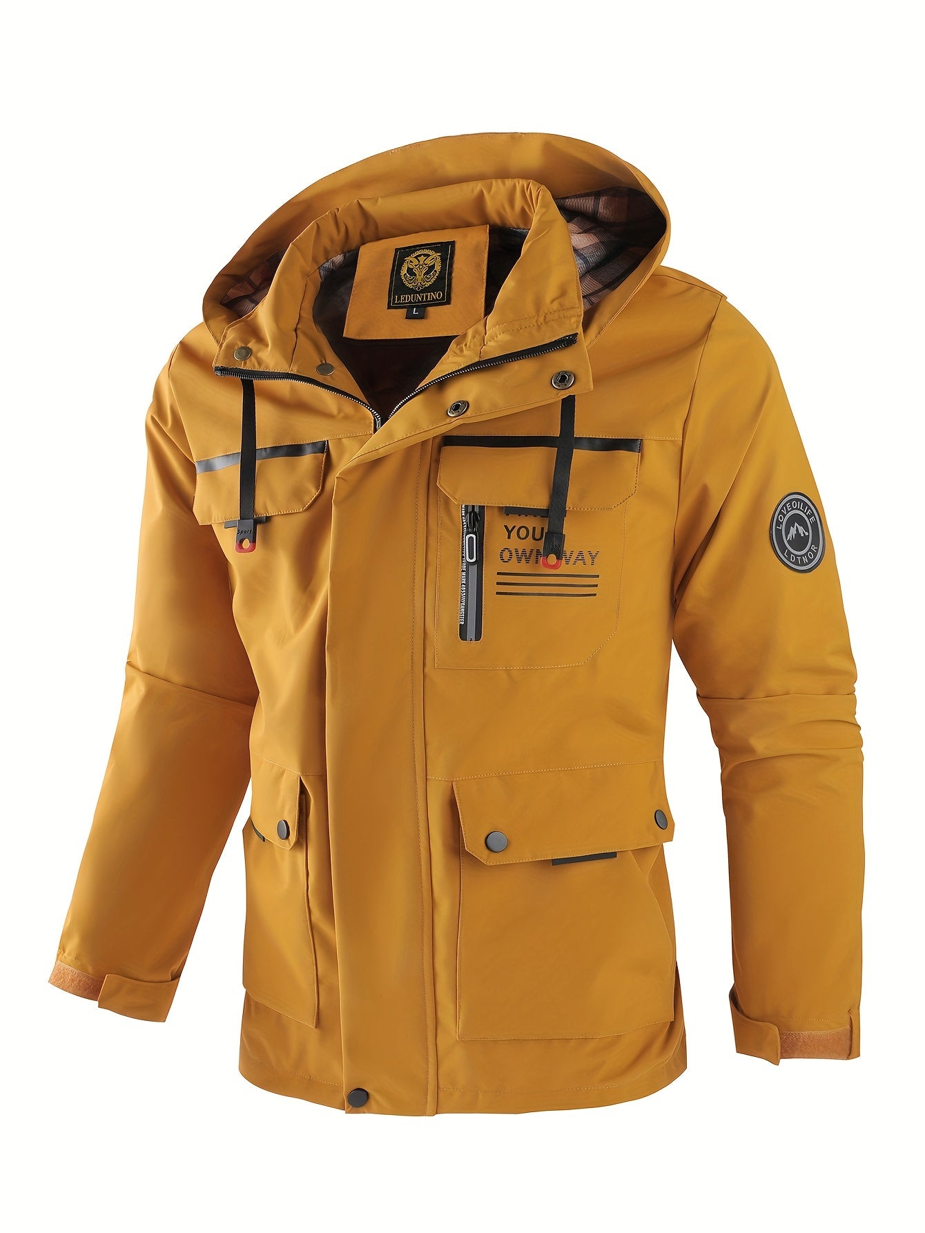 Casaco corta-vento casual masculino