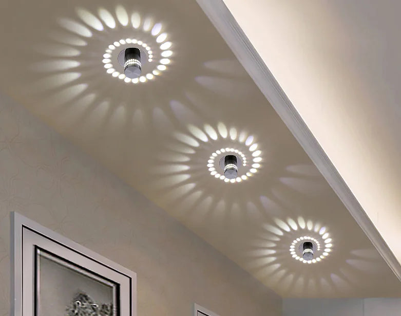 Luminária de Parede para Corredor com LED que Muda de Cor